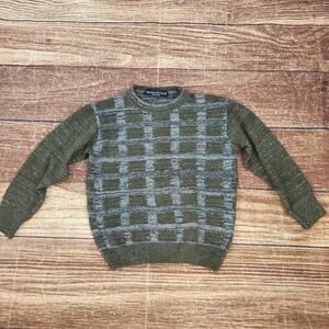 Manuell & Frank Italian Knit Boys Grid Sweater - 4T/5T (sz 26)